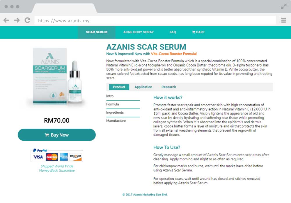 Azanis website project by EZU