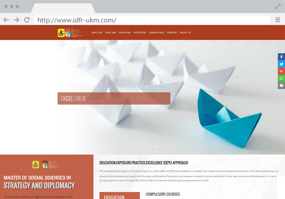 IDFR UKM website project by EZU
