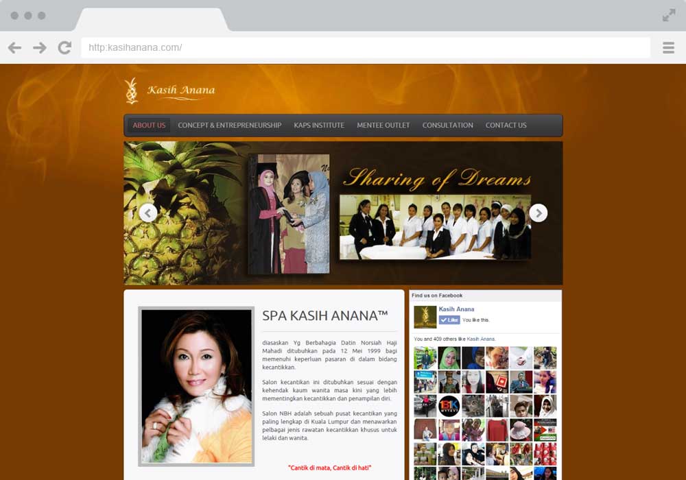 Kasih Anana website project by EZU