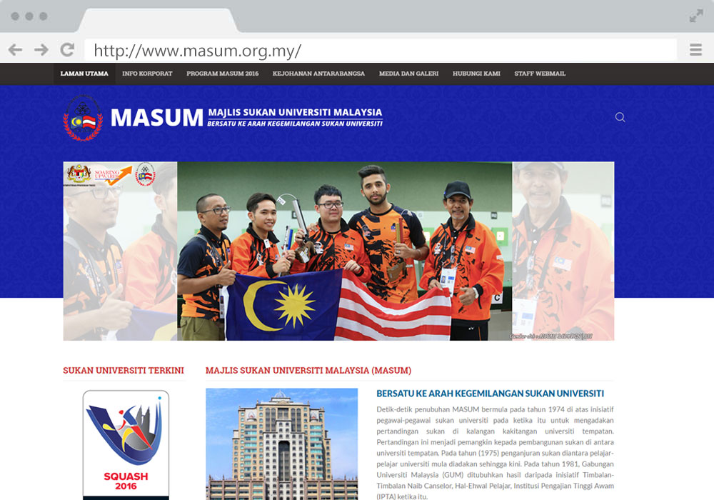 MASUM website project by EZU