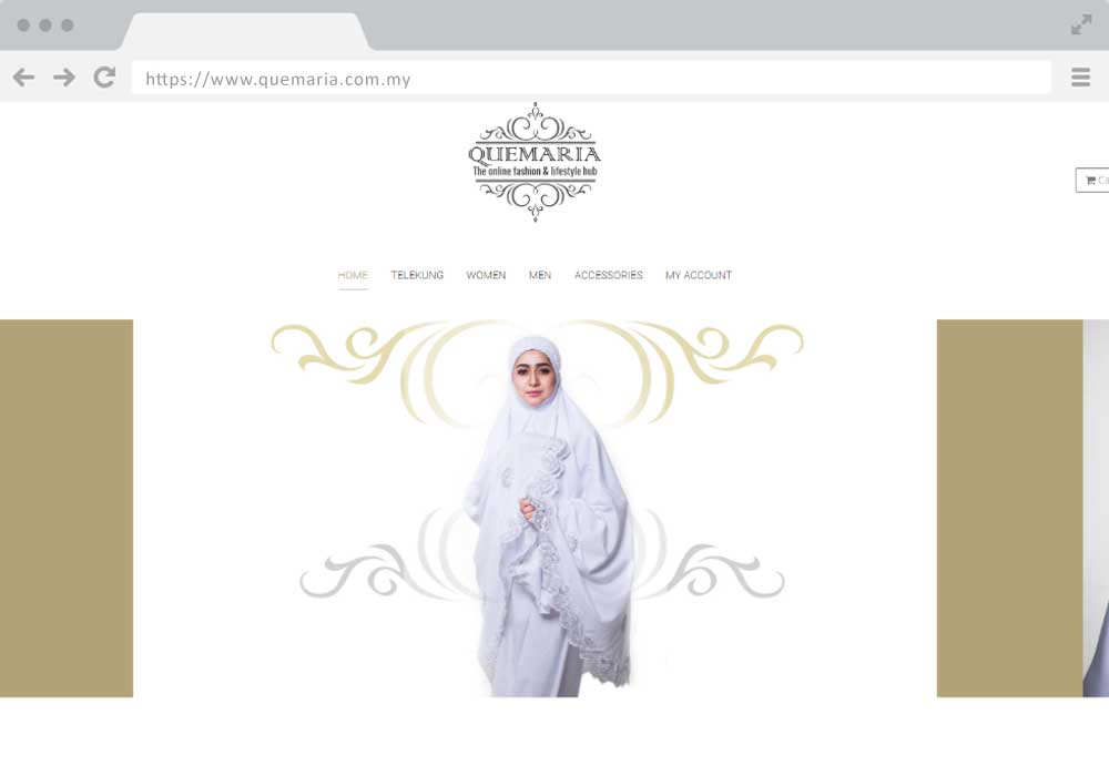 Que Maria website project by EZU