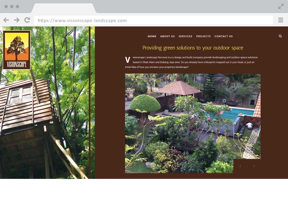 VisionScape website project by EZU