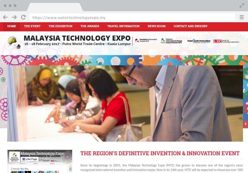 Water Expo website project by EZU