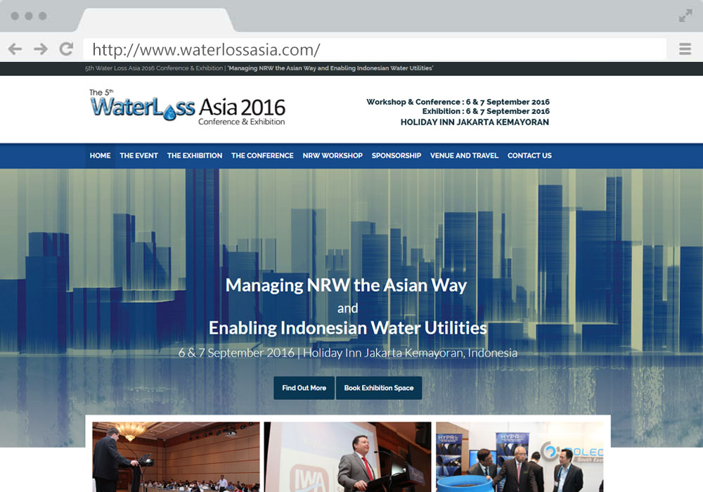 Water Loss Asia website project by EZU