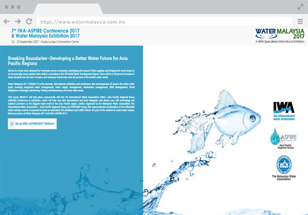 Water Malaysia website project by EZU